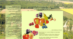 Desktop Screenshot of bloemersheim.de